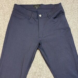 UNBOUND MERINO Mens Pants Sz 30x30 Navy Wool Performance Stretch Casual Slim Fit